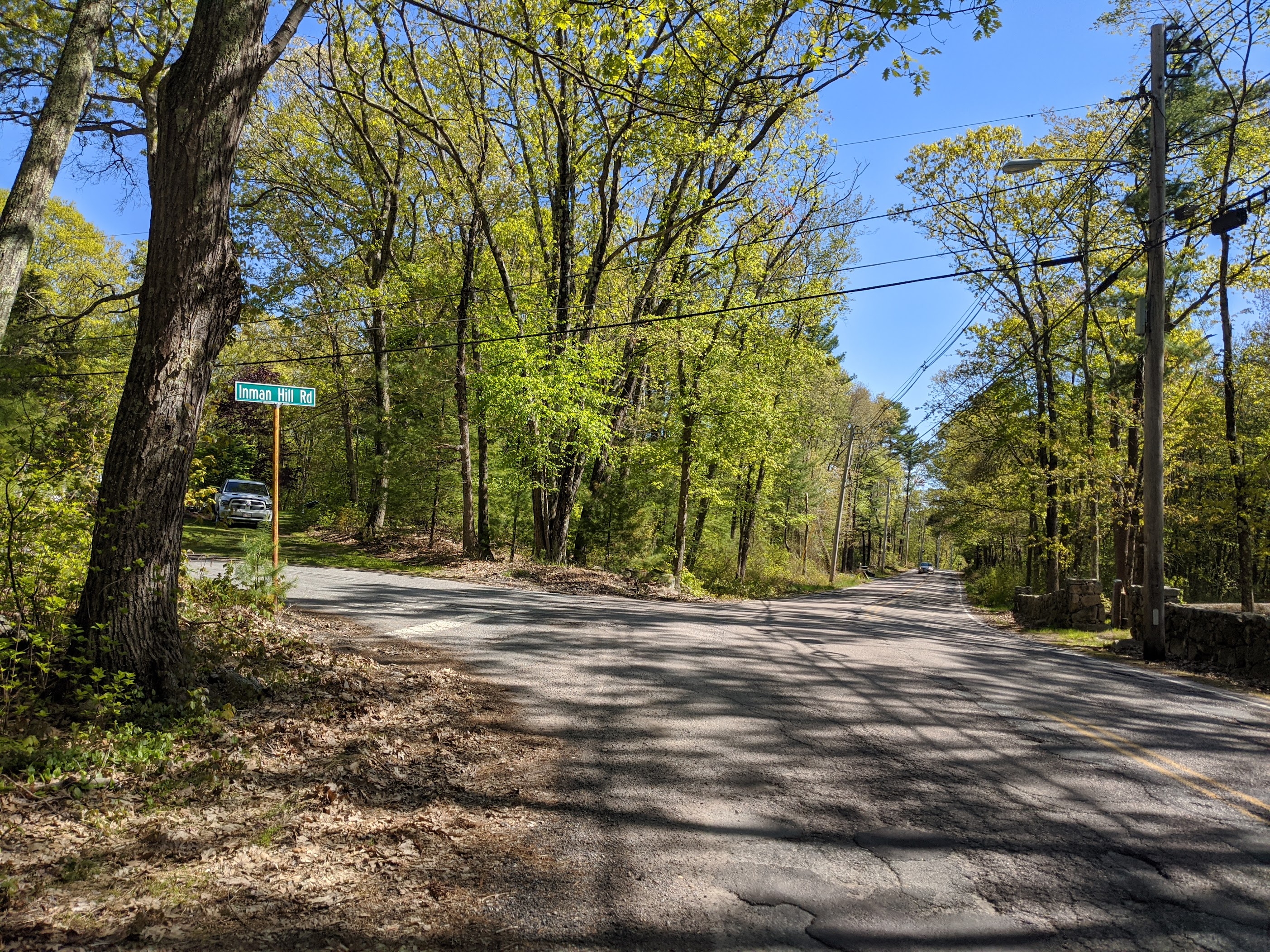Inman Hill trail and grounds, spring 2020.